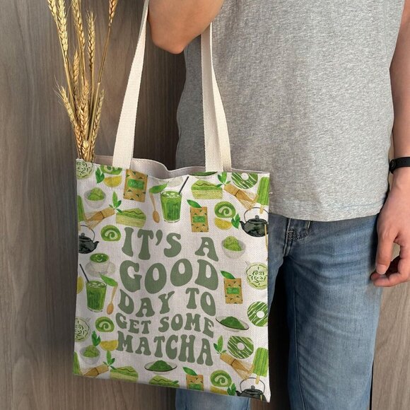 Canvas Tote Bag Large Capacity Unisex Travel Shopping Shoulder Handbag - Picture 5 of 6